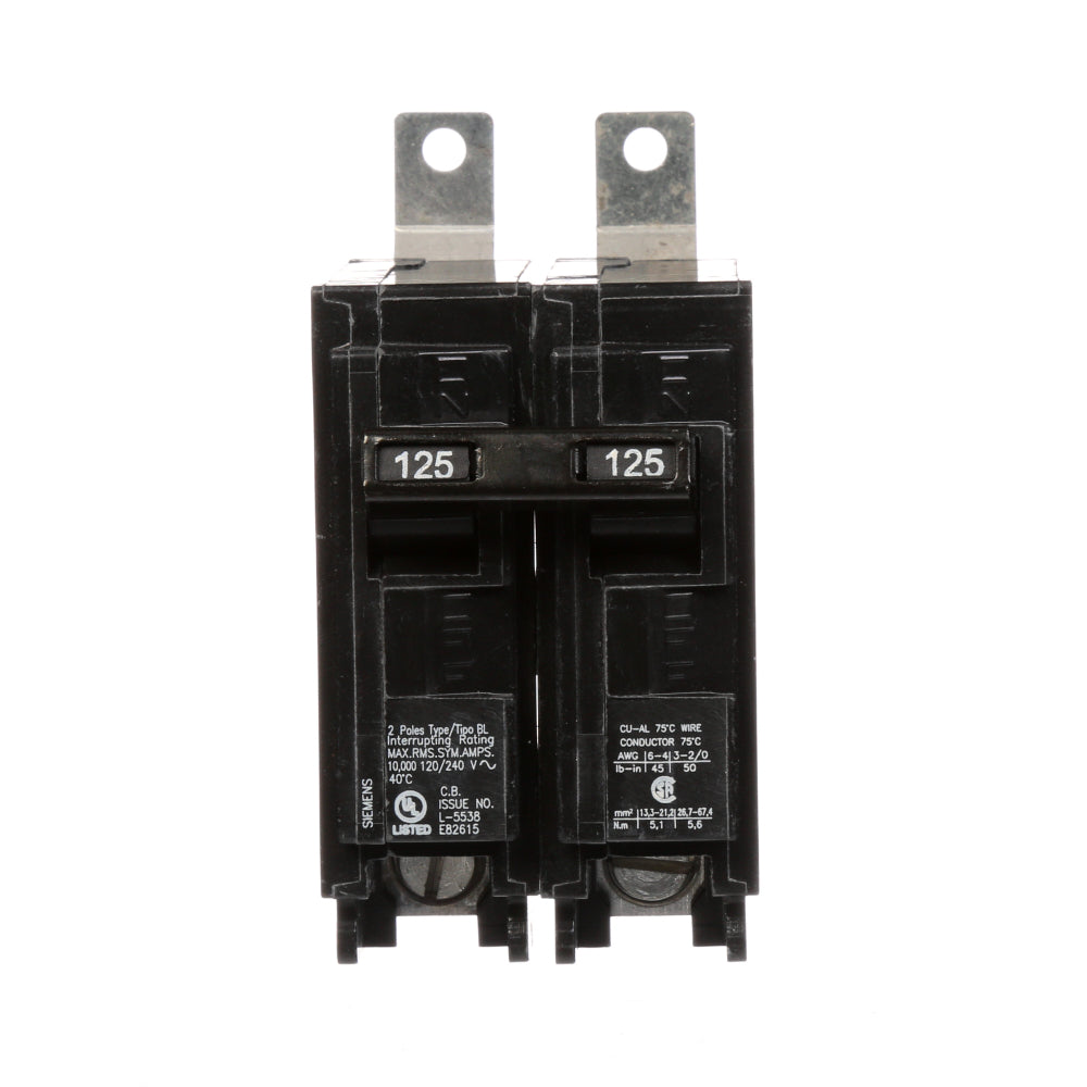 B2125 - SIemens Bolt-On 125 Amp 2 Pole Circuit Breaker - Essential Electric Supply