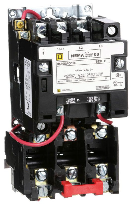Square D 8536SAO12V02S Motor Control | Class 8536 SAO 600V 9A