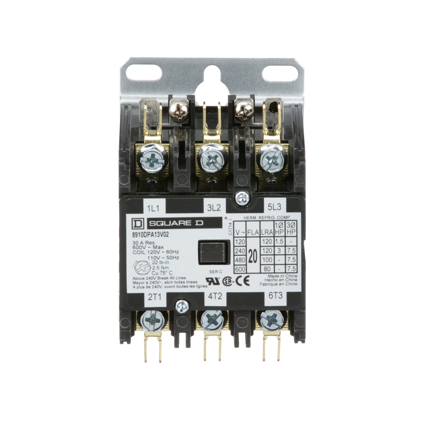 Square D 8910DPA13V02 Motor Control | Class 8910 DPA 600V 20A
