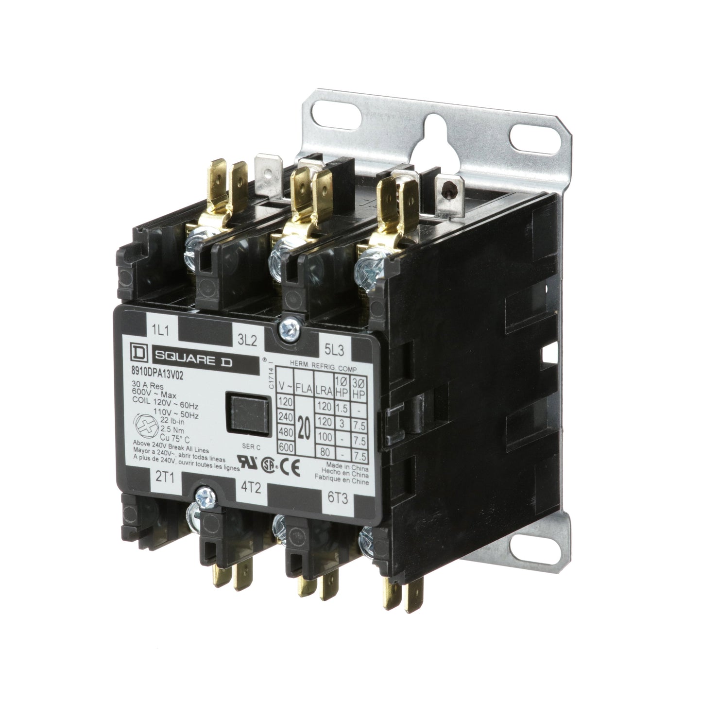 Square D 8910DPA13V02 Motor Control | Class 8910 DPA 600V 20A