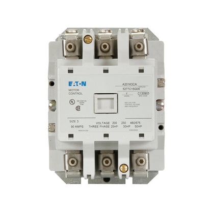 A201K3CA Cutler Hammer A200 Series Contactor 600V 90A 120V Coil - Essential Electric Supply