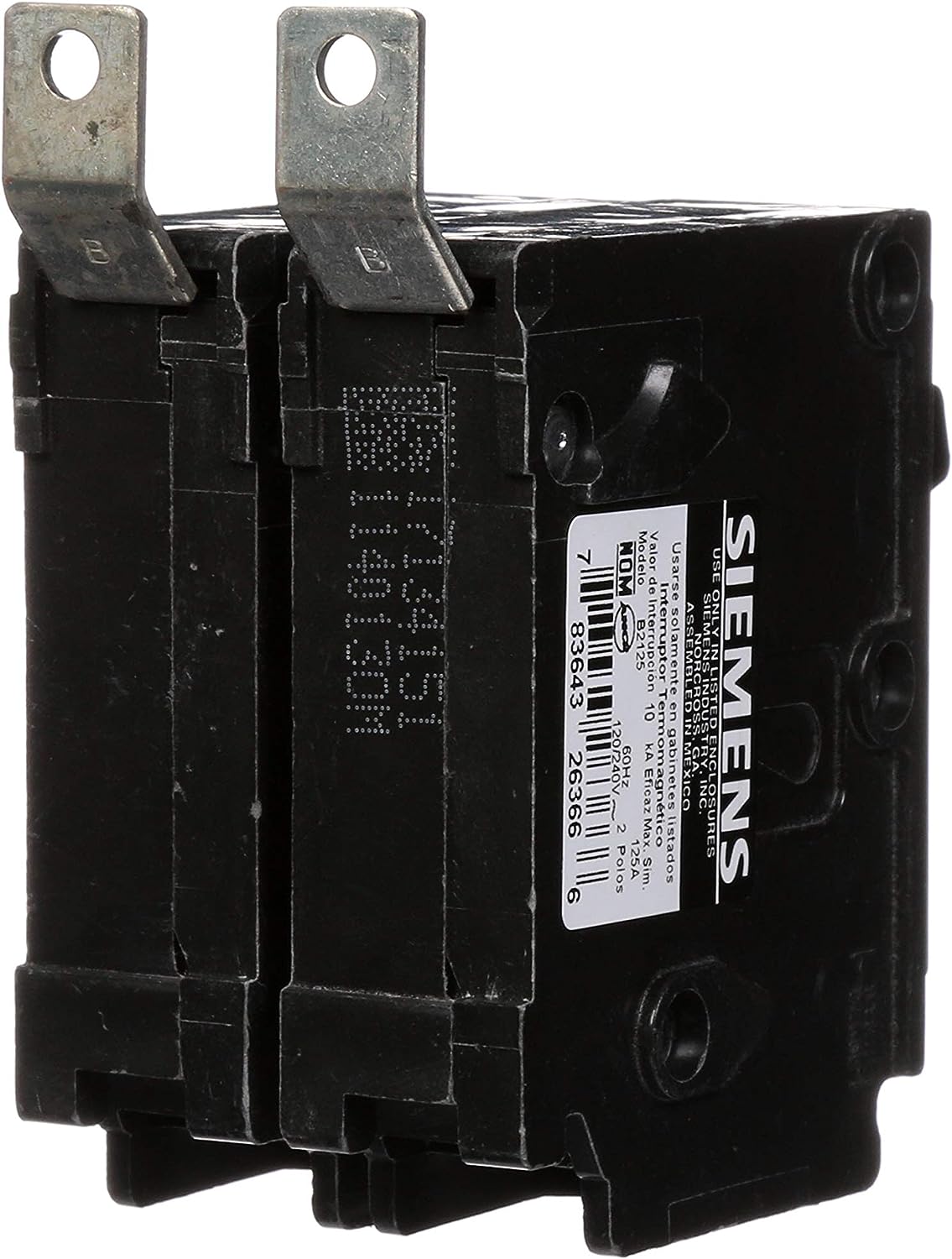 B2125 - SIemens Bolt-On 125 Amp 2 Pole Circuit Breaker - Essential Electric Supply