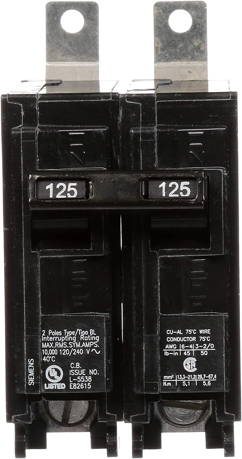 B2125 - SIemens Bolt-On 125 Amp 2 Pole Circuit Breaker - Essential Electric Supply
