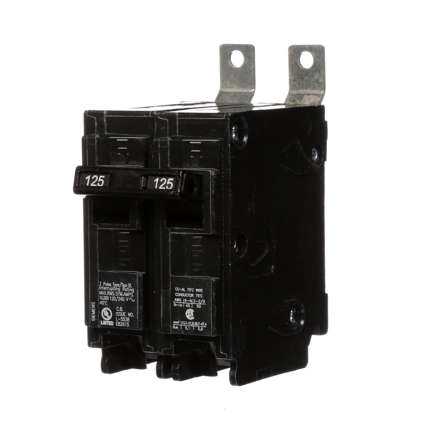 HUBBELL WIRING DEVICE-KELLEMS B2125 Distribution Equipment | BL Series BL 120/240 120/240 VACV 125A