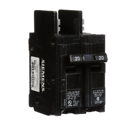 Siemens BQ2B020 Circuit Breaker | BQ Series BQ 120/240 VACV 20A