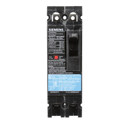 Siemens ED42B030 Circuit Breaker | Sentron Series ED 480V 30A