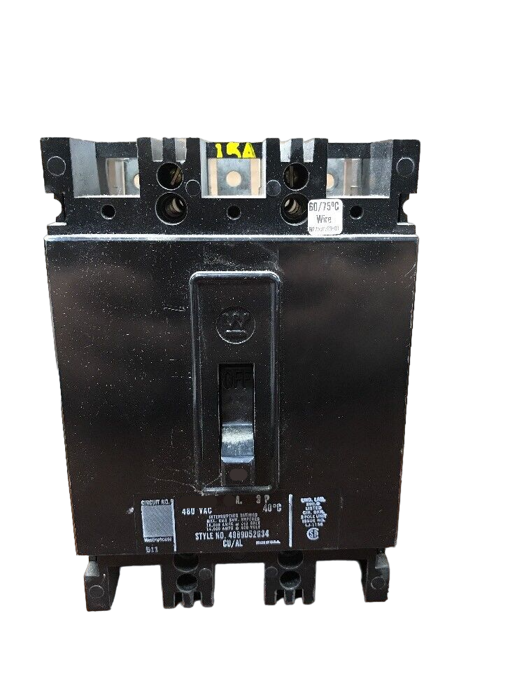 EHB3030 Westinghouse Molded Case Circuit Breaker AB DE-ION 30A 480V - Essential Electric Supply