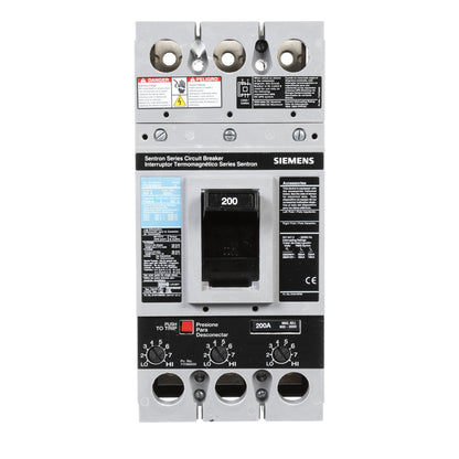 Siemens FXD63B200 Circuit Breaker | Sentron Series FXD 600V 200A