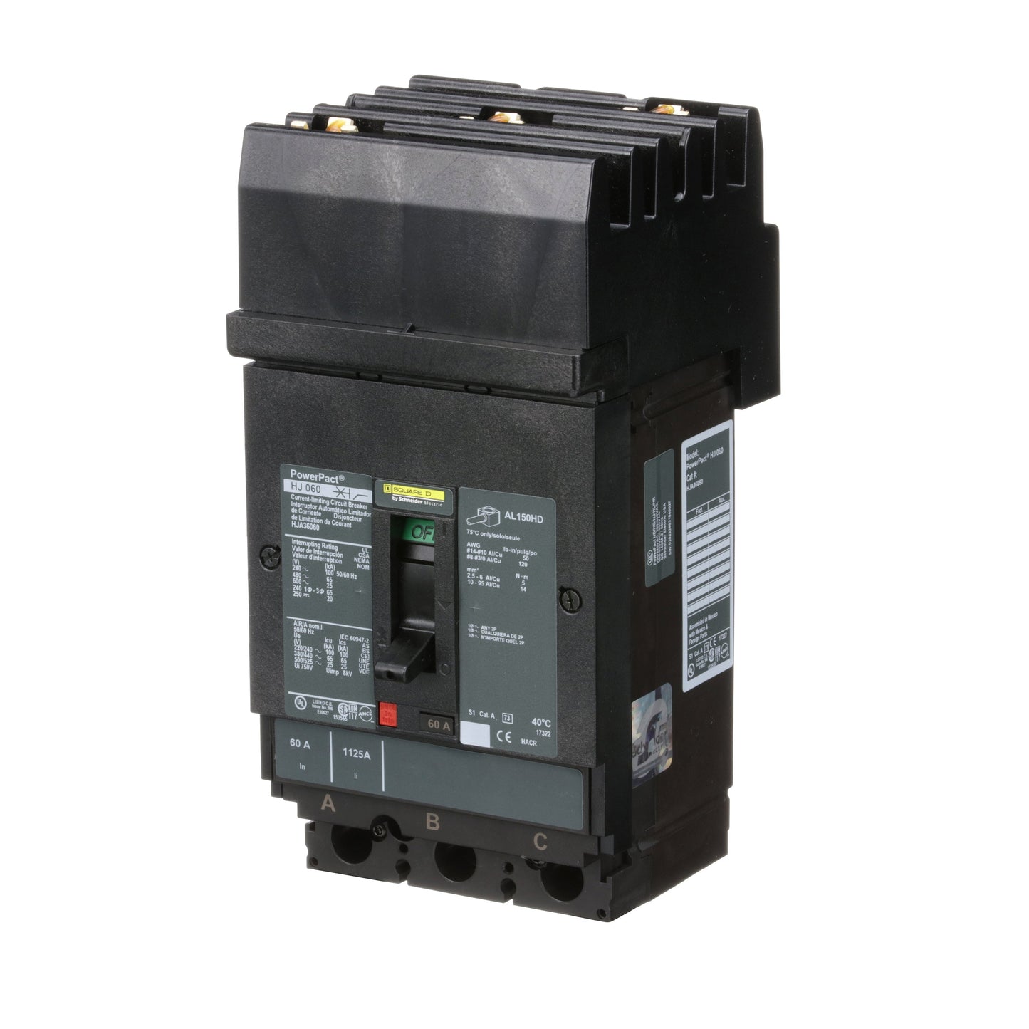 Square D HJA36060 Circuit Breaker | Powerpact HJA 600V 60A