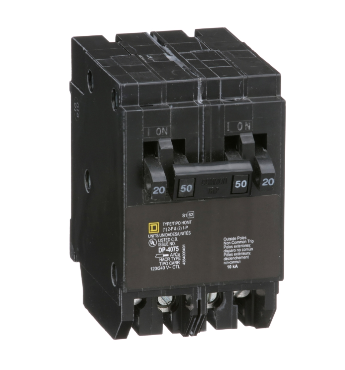 HOMT2020250 -  Plug-In 24V 5A 4 pole circuit breaker 1kA@24V - Essential Electric Supply