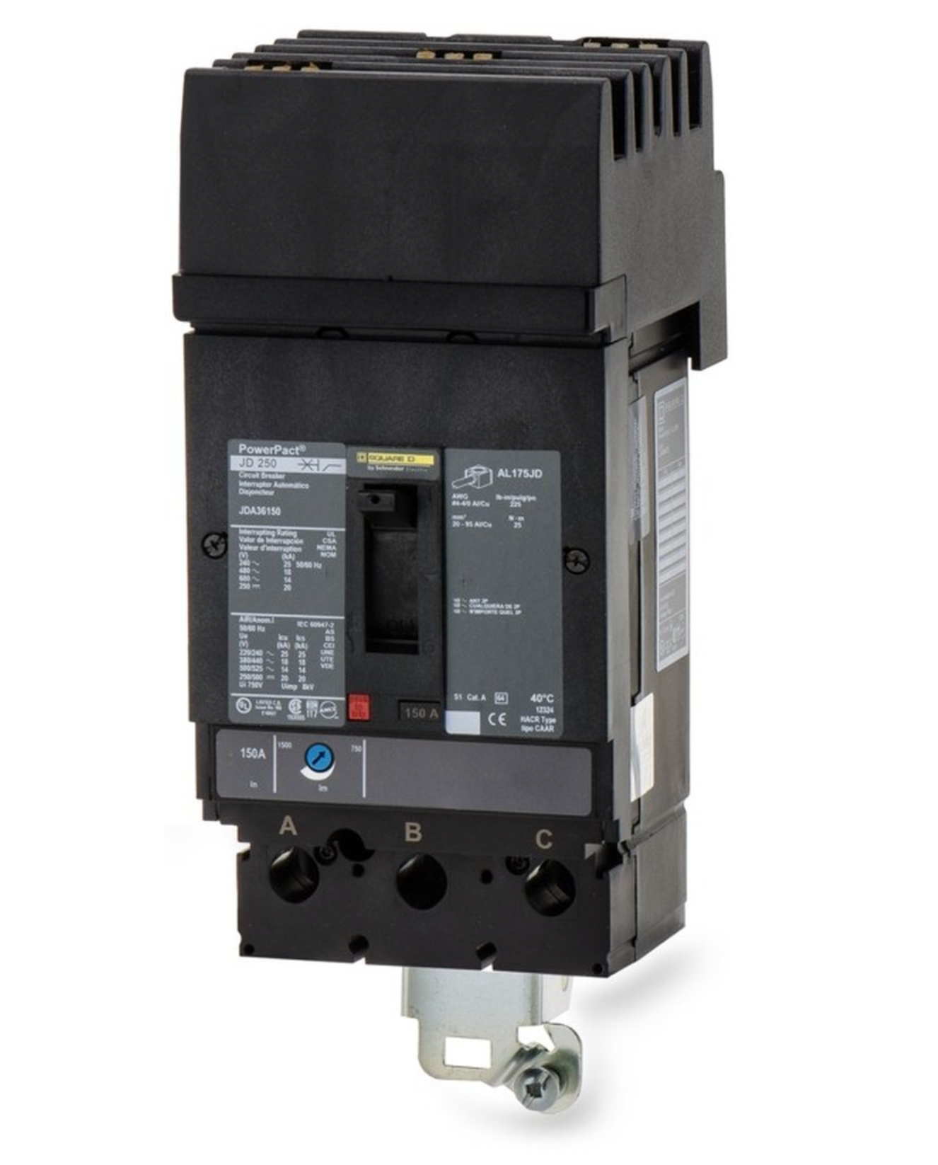 JDA36200 - Square D I-Line Style Plug-In 200 Amp 3 Pole Circuit Breaker - Essential Electric Supply