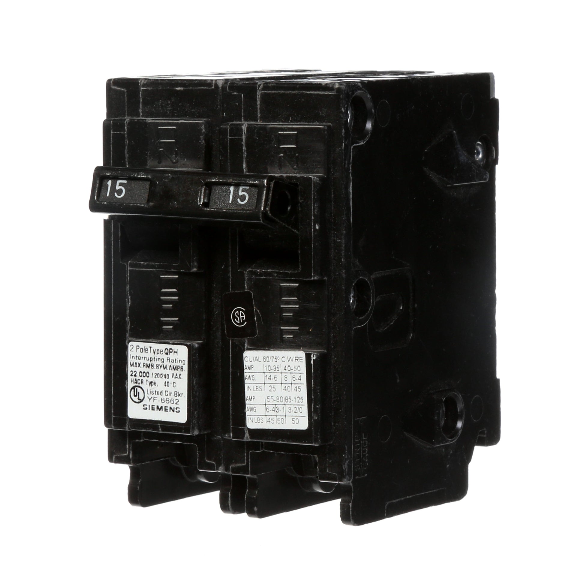 Q215 - SIemens Plug-In 15 Amp 2 Pole Circuit Breaker - Essential Electric Supply