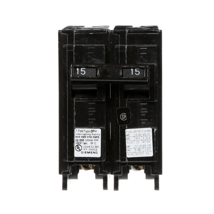 Siemens Q215 Circuit Breaker | 120/240 VAC 15A 2 Pole 10kA@240V Q Series