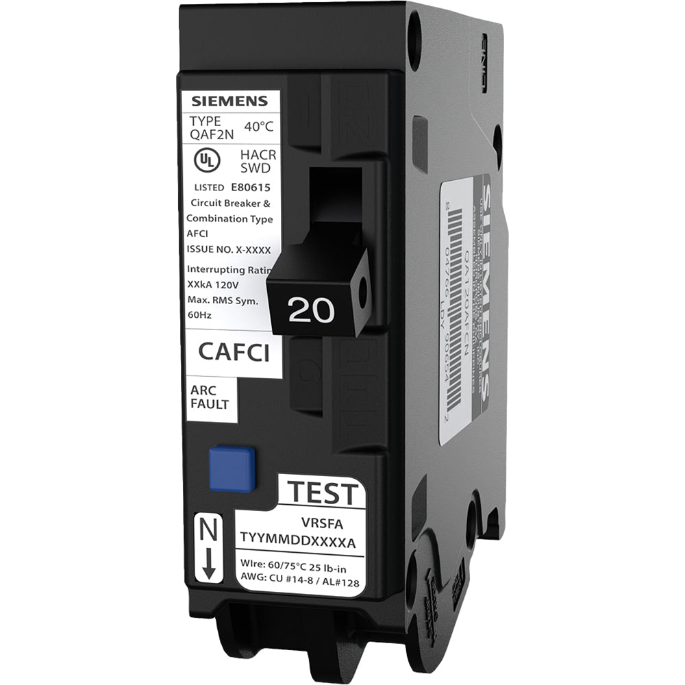Siemens QA120AFCN Circuit Breaker | Q Q 120V 20A