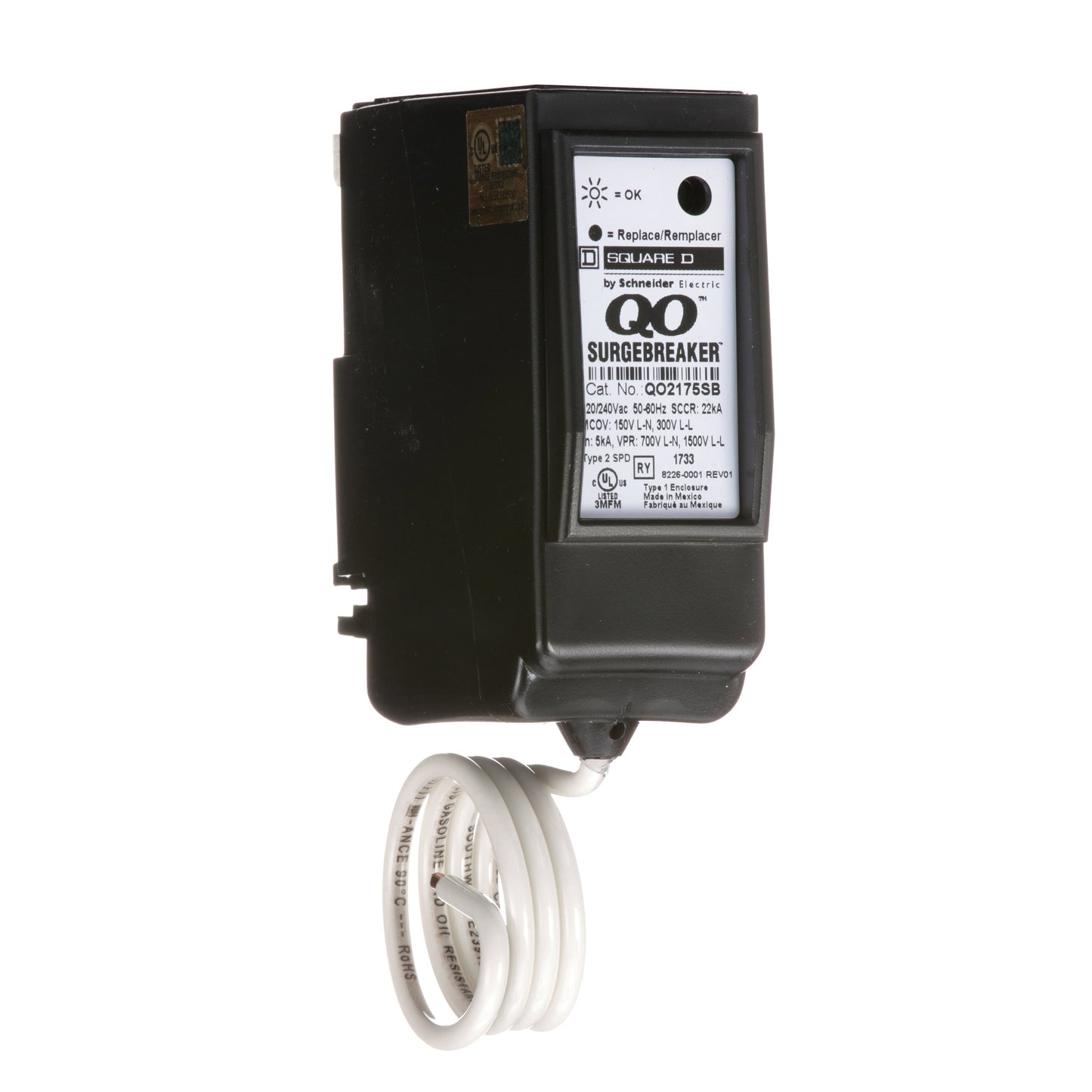 Square D QO2175SB Circuit Breaker | SURGEBREAKER QO 120/240V ACV