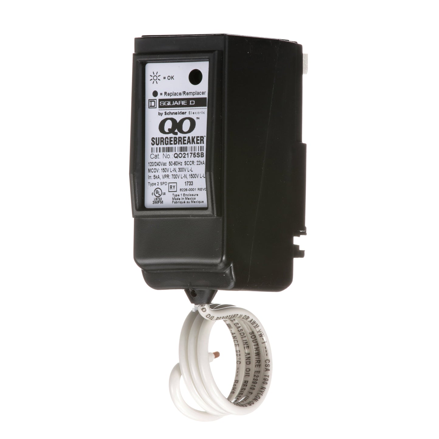 Square D QO2175SB Circuit Breaker | SURGEBREAKER QO 120/240V ACV