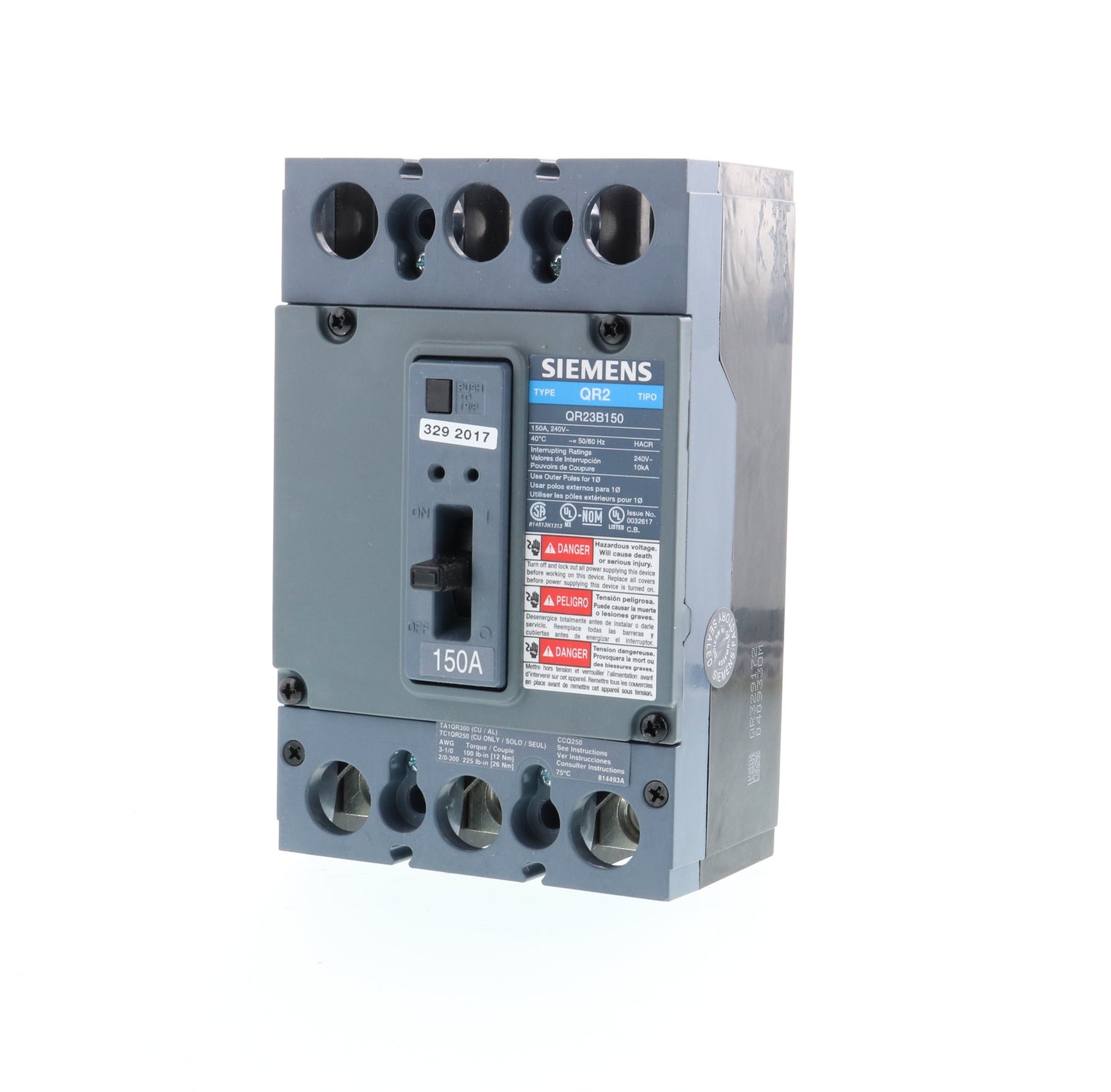 Siemens QR23B150 Circuit Breaker | QR Series QR2 240V 150A