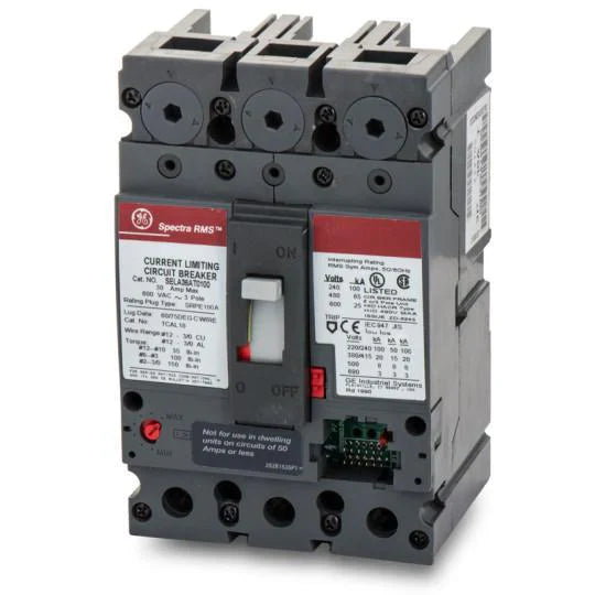 SELA36AI0100 - General Electric Bolt-On 100 Amp 3 Pole Circuit Breaker - Essential Electric Supply