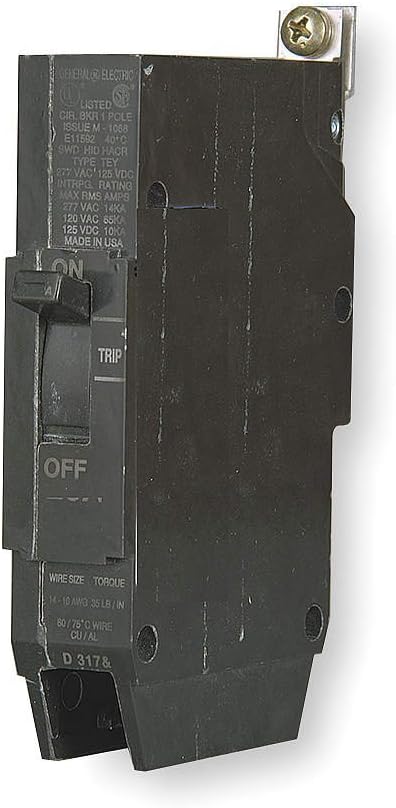 TEY120 - General Electric Bolt-on 277V 20A 1 pole circuit breaker 14kA@277V - Essential Electric Supply