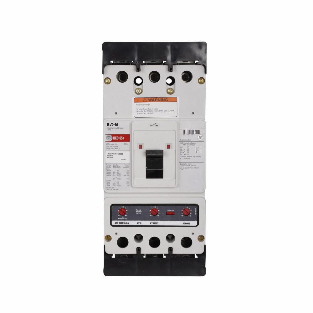HKD3350 - Cutler Hammer/ Westinghouse/ Eaton Feed-Thru 350 Amp 3 Pole Circuit Breaker - Essential Electric Supply